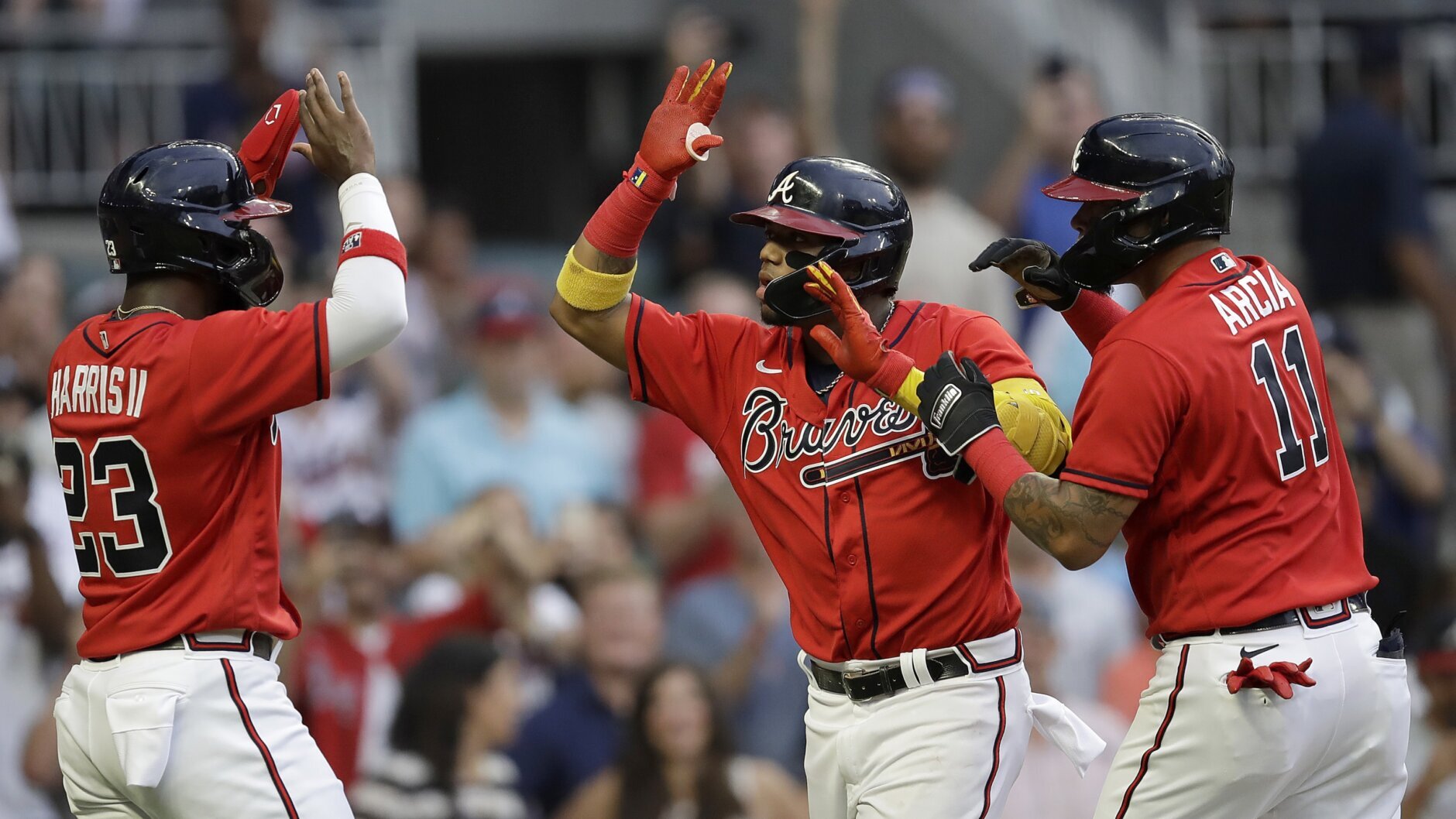 Acuña, Ozuna hit early 2-run homers, Braves beat Nationals 6-4 for 7th  straight victory