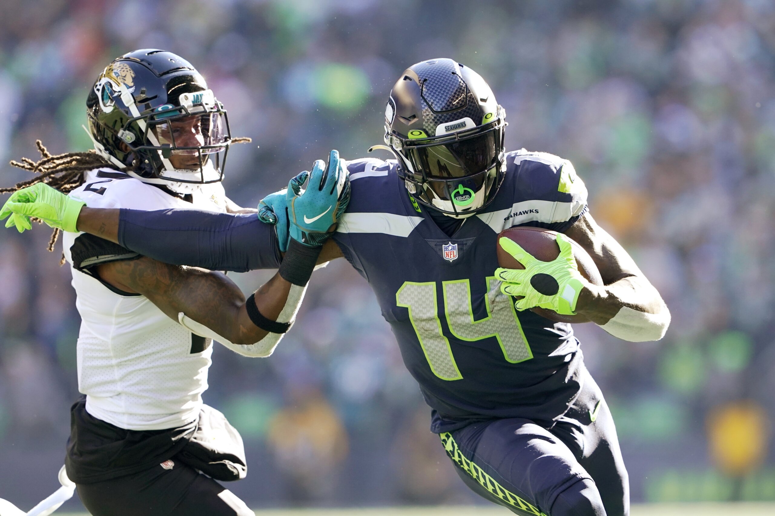 DK Metcalf Says He 'Bluffed' About Staying With Seahawks During