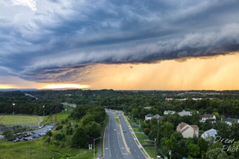 Storms move through DC area ahead of drier, cooler weekend