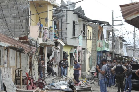 Shooting, blast in Ecuador port city kills 5, damages homes