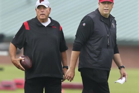 Falcons’ Pees resumes lead role with defense following scare