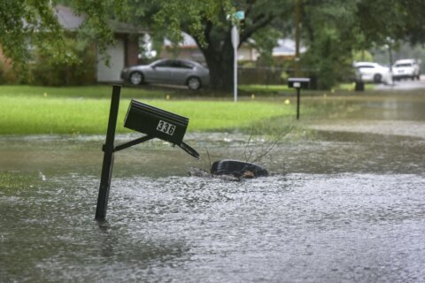 Rapid rainfall floods buildings and highways in Deep South