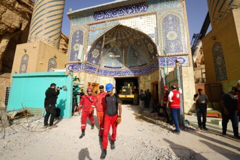 Officials: Landslide at Shiite shrine in Iraq kills 8
