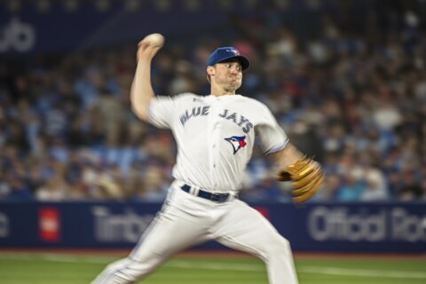 Jays RHP Stripling loses perfect game on Mullins hit in 7th