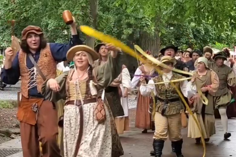 Attendees at the Maryland Renaissance Festival dress up and enjoy the spectacles