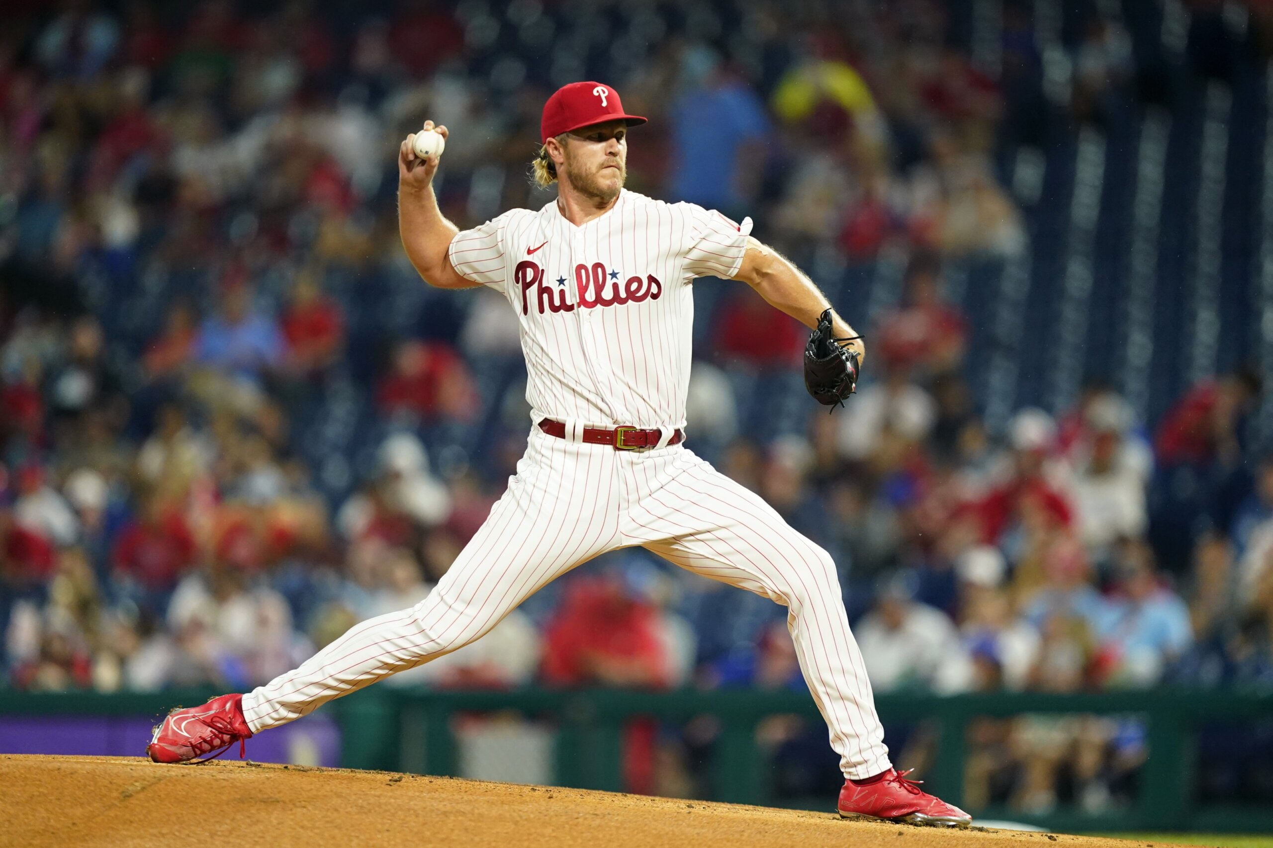 Seranthony Dominguez costs Phillies pitching through rain in Game 5