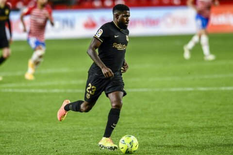 Barcelona loans France defender Umtiti to Serie A club Lecce
