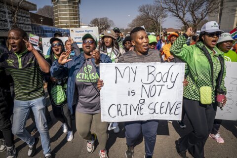80 men in South African court on charges of raping 8 women