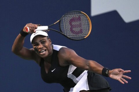 Serena Williams’ Cincinnati opener pushed back to Tuesday