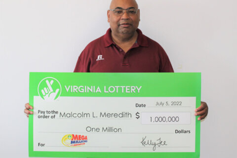 Manassas man wins $1 million playing Mega Millions