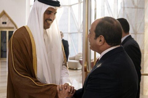 Egypt’s president in Qatar on 1st visit amid rapprochement