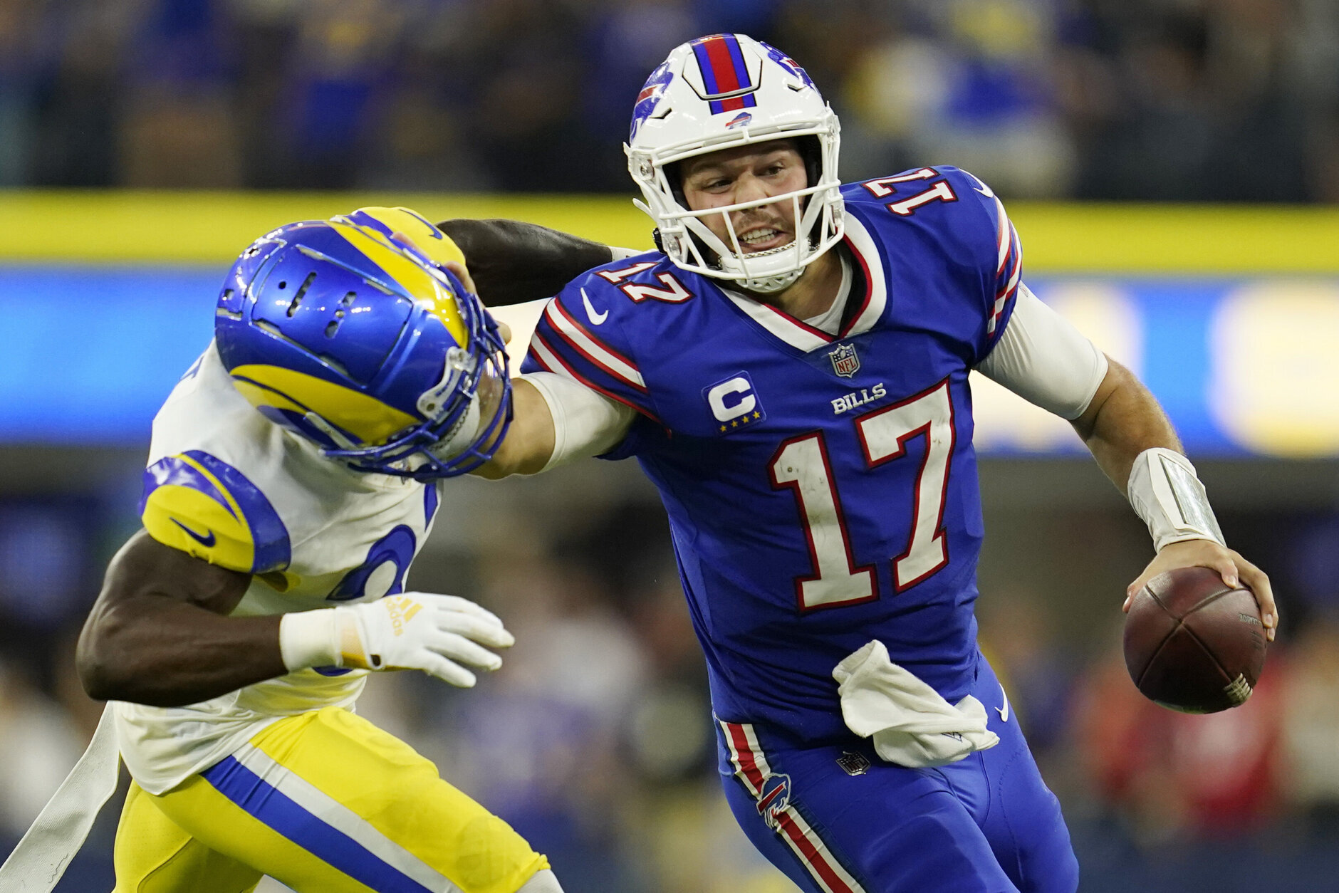 <p><em><strong>Bills 31</strong></em><br />
<em><strong>Rams 10</strong></em></p>
<p><a href="https://profootballtalk.nbcsports.com/2022/09/08/sports-betting-may-have-contributed-to-big-expectations-for-bills/" target="_blank" rel="noopener">For whatever reason Buffalo is the Super Bowl front-runner</a>, it’s impressive that this was the fourth time in the last six Bills games that their punter had the night off. <a href="https://www.si.com/extra-mustard/2022/09/09/jalen-ramsey-josh-allen-trash-comments-gq-rams-bills-blowout" target="_blank" rel="noopener">Josh Allen has been clowning Jalen Ramsey for years</a>, but Thursday night&#8217;s rebuttal happened to be the second-biggest beatdown of a defending champion in their opener. <a href="https://www.youtube.com/watch?v=dfuVdja6lDU" target="_blank" rel="noopener">Take that for data</a>.</p>
