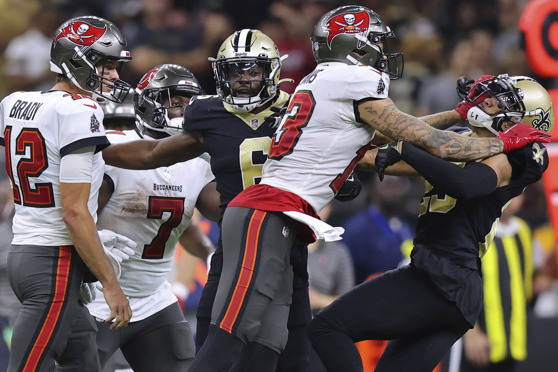 <p><b><i>Bucs 20</i></b><br />
<b><i>Saints 10</i></b></p>
<p>While Todd Bowles was right about this rivalry, it&#8217;s worth adding that a rivalry ain&#8217;t a rivalry until there&#8217;s <a href="https://wtop.com/nfl/2022/09/bucs-evans-saints-lattimore-ejected-in-latest-dust-up/" target="_blank" rel="noopener" data-saferedirecturl="https://www.google.com/url?q=https://wtop.com/nfl/2022/09/bucs-evans-saints-lattimore-ejected-in-latest-dust-up/&amp;source=gmail&amp;ust=1663641855998000&amp;usg=AOvVaw2aSvHttcl8VcP3u45wTkjl">a contentious, chippy contest between them like the ejection-filled game Sunday</a>. Mark your calendar for Monday night&#8217;s rematch Dec. 5.</p>
