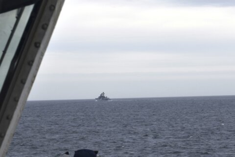 Patrol spots Chinese, Russian naval ships off Alaska island