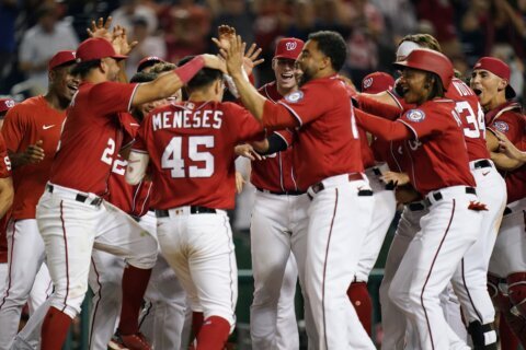 Meneses delivers 3-run HR in 10th, Nationals beat A’s 7-5