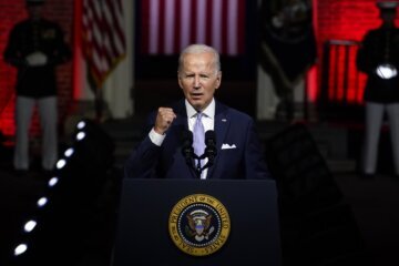 WATCH: Biden warns of threats to American democracy