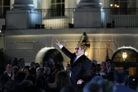 ‘Let’s have some music’: Elton John plays White House