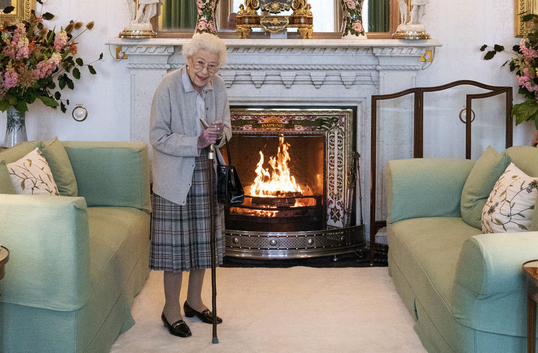 FILE - Britain's Queen Elizabeth II waits in the Drawing Room before receiving Liz Truss for an audience at Balmoral, in Scotland, Tuesday, Sept. 6, 2022, where Truss was invited to become Prime Minister and form a new government. Buckingham Palace says Queen Elizabeth II is under medical supervision as doctors are “concerned for Her Majesty’s health.” The announcement comes a day after the 96-year-old monarch canceled a meeting of her Privy Council and was told to rest.(Jane Barlow/Pool Photo via AP, File)