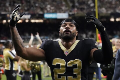 The Commanders are acquiring cornerback Marshon Lattimore from the Saints, AP sources say