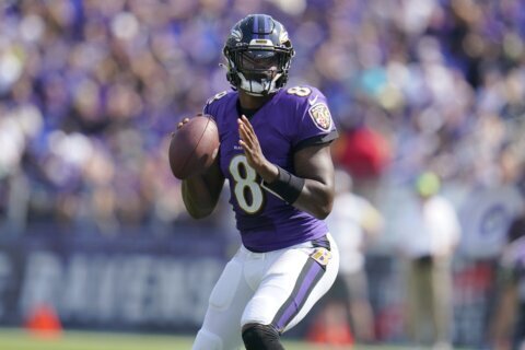Lamar Jackson still not at practice during open portion