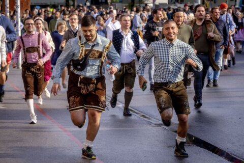 It’s tapped: Germany’s Oktoberfest opens after 2-year hiatus