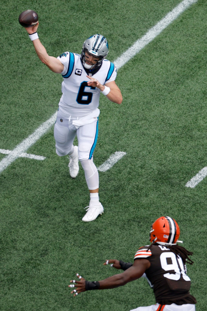 <p><b><i>Browns 26</i></b><br />
<b><i>Panthers 24</i></b></p>
<p>Baker Mayfield was <a href="https://twitter.com/NFL_Memes/status/1545129672710754306?s=20&amp;t=pWqOqz004ozm4XGpTRMJRg" target="_blank" rel="noopener">literally paid by his former team to beat them</a> but was a 58-yard field goal short of his <a href="https://profootballtalk.nbcsports.com/2022/08/31/baker-mayfield-i-never-said-im-going-to-f-k-browns-up/" target="_blank" rel="noopener">(alleged) mission to &#8220;F the Browns up.&#8221;</a> Baker will have his moments but this is gonna be a long season for Carolina.</p>
<p>Meanwhile, in Cleveland …</p>
<blockquote class="twitter-tweet tw-align-center">
<p dir="ltr" lang="en">First 1-0 tweet in franchise history. Twitter began in 2006. <a href="https://t.co/iSN2rojpyw">https://t.co/iSN2rojpyw</a></p>
<p>— Ramzy Nasrallah (@ramzy) <a href="https://twitter.com/ramzy/status/1569067498229620736?ref_src=twsrc%5Etfw">September 11, 2022</a></p></blockquote>
<p><script async src="https://platform.twitter.com/widgets.js" charset="utf-8"></script></p>
