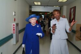 Jacqueline Bowens, who leads the District of Columbia Hospital Association, worked at Children’s National Hospital in the Spring of 2007 and had the tough task of organizing a royal tour for the queen during her May visit to America. (Courtesy Jacqueline Bowens) 