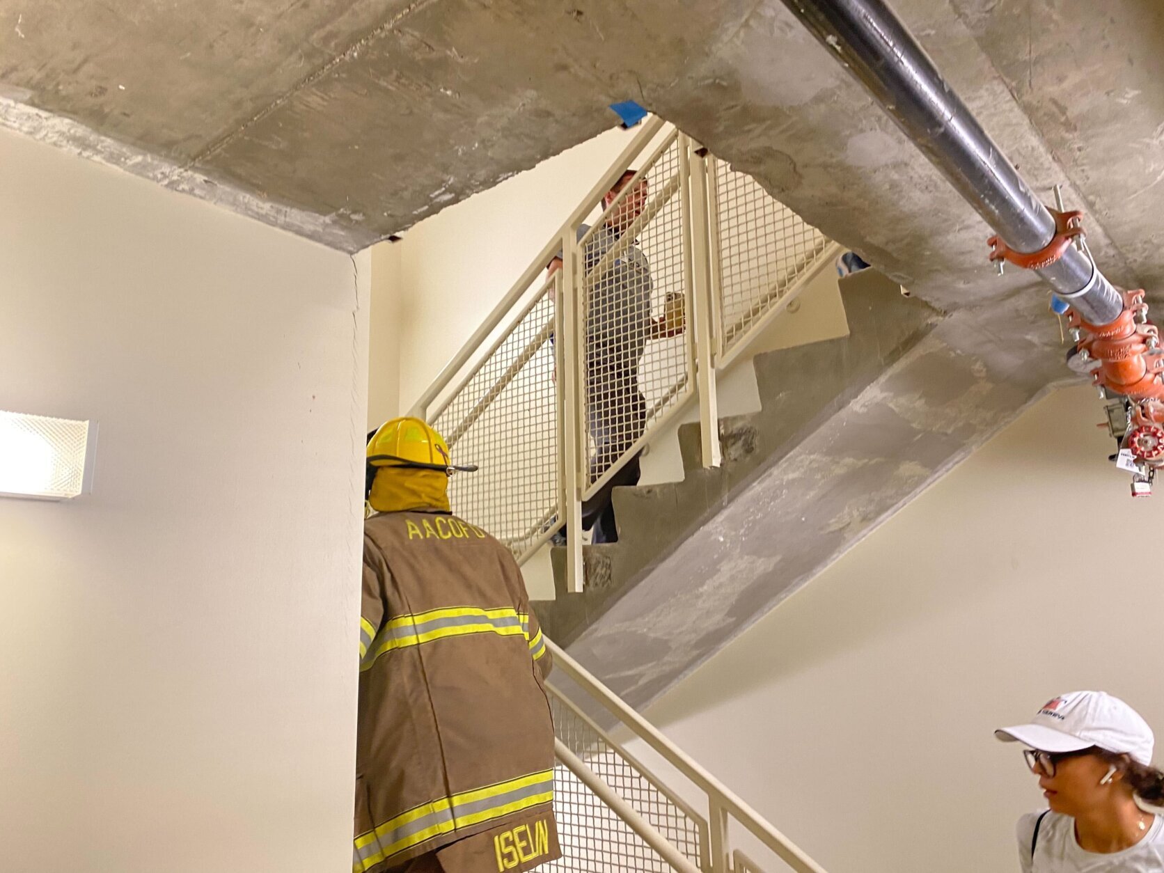 On Sunday morning, firefighters from all across the D.C. area climbed 110 stories worth of stairs at the Gaylord National Resort in Prince George’s County, Maryland, to replicate the climb to the top of the Twin Towers. 