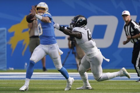 Chargers’ Herbert comfortable with progress after rib injury