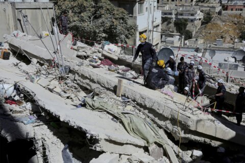 Death toll from building collapse in Jordan climbs to 13