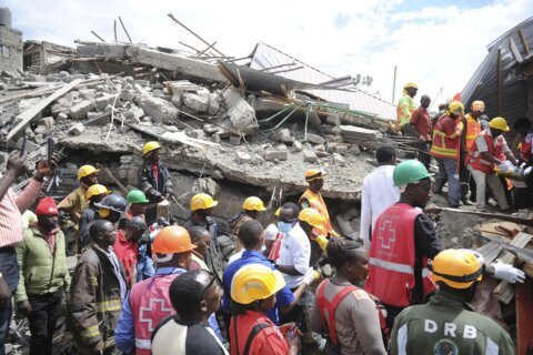 Building collapse near Kenyan capital kills 3; more missing