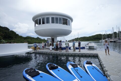 Panama launch of futuristic oceanfront home goes sideways