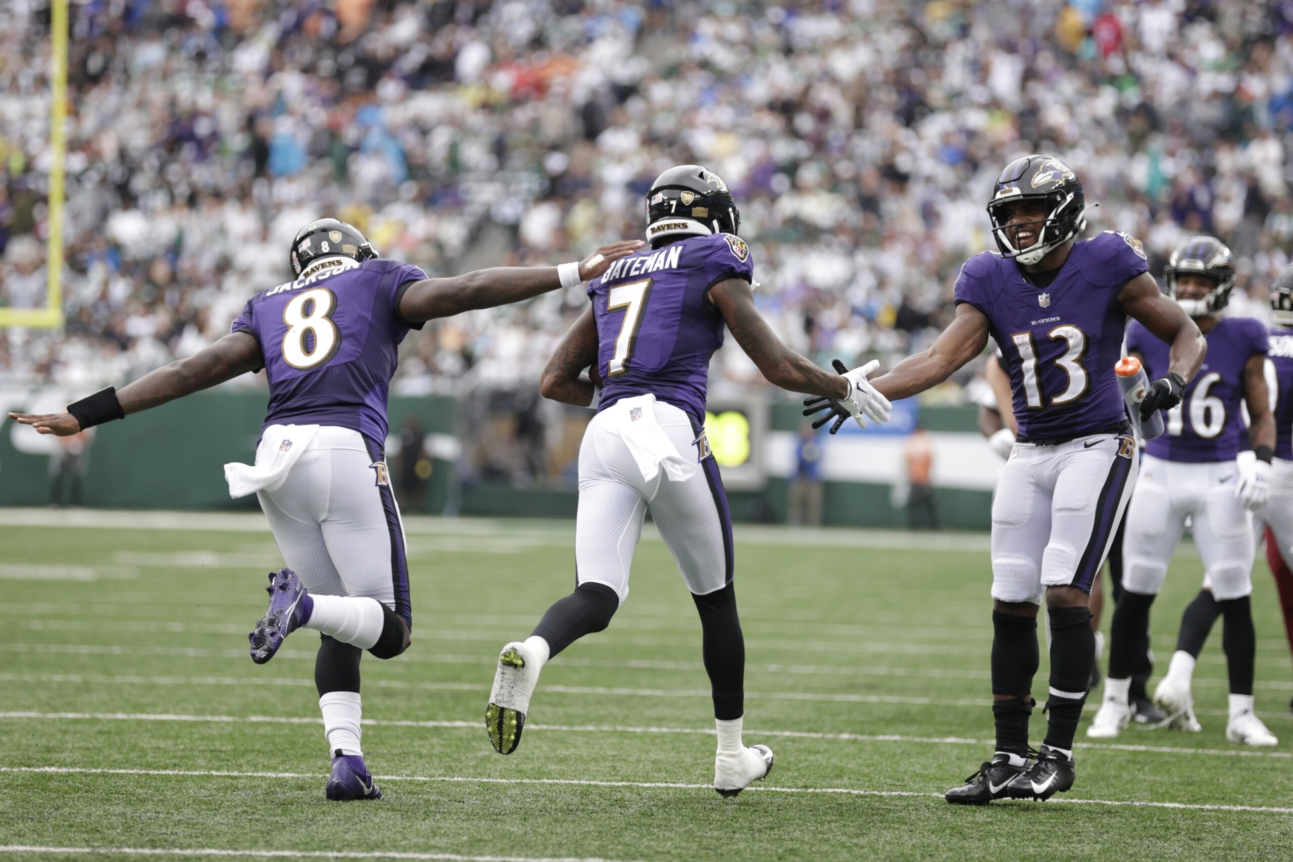 Jackson throws 3 TD passes, Ravens cruise past Jets 24-9 - WTOP News