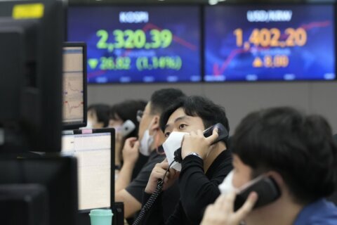 Asian stocks slide for 3rd day on economic growth fears