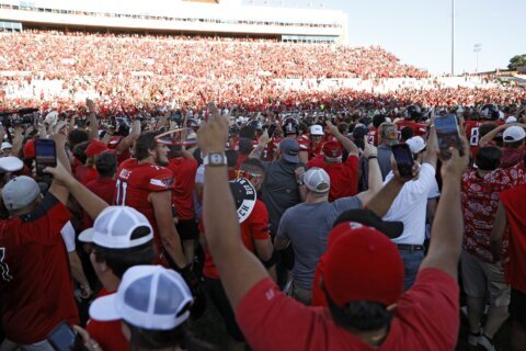 Texas Tech fined for field storming when Texas player shoved