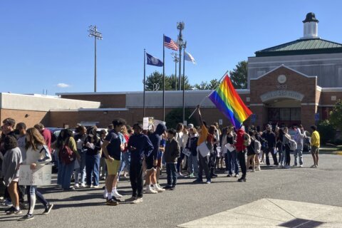 Virginia students protest Youngkin transgender policies
