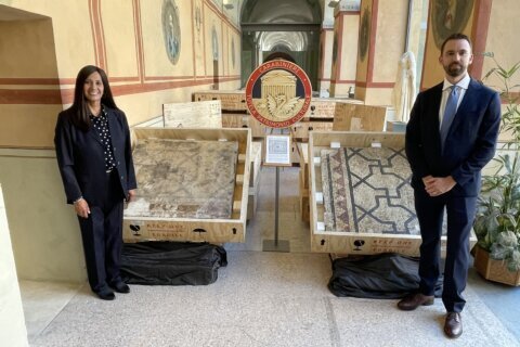 FBI returns 2,000-year-old Italian mosaic believed lost for almost a century