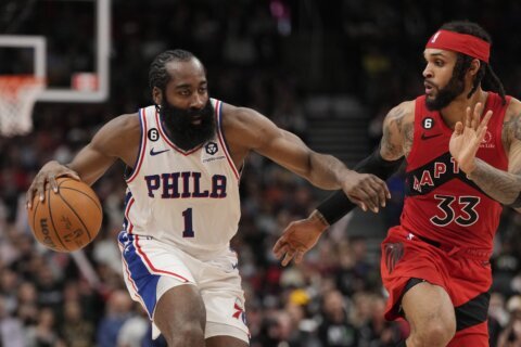 Maxey has career-high 44, 76ers beat Raptors without Embiid