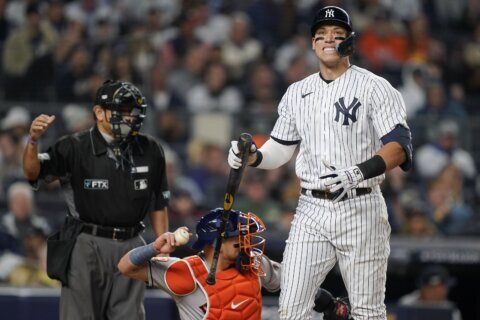 Judge, slumping Yankees on the brink after getting blanked