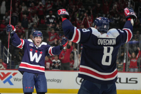 Ovechkin scores twice, Capitals come back to beat Canucks