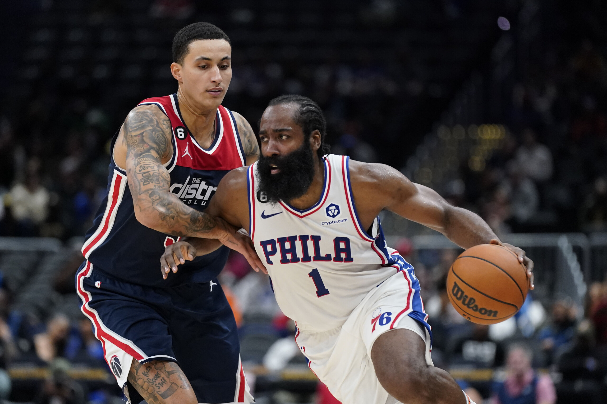 Harden, Maxey lead 76ers past Wizards 118-111 - WTOP News 