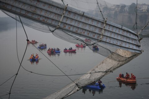 Nine arrested after bridge collapses in India, killing 134