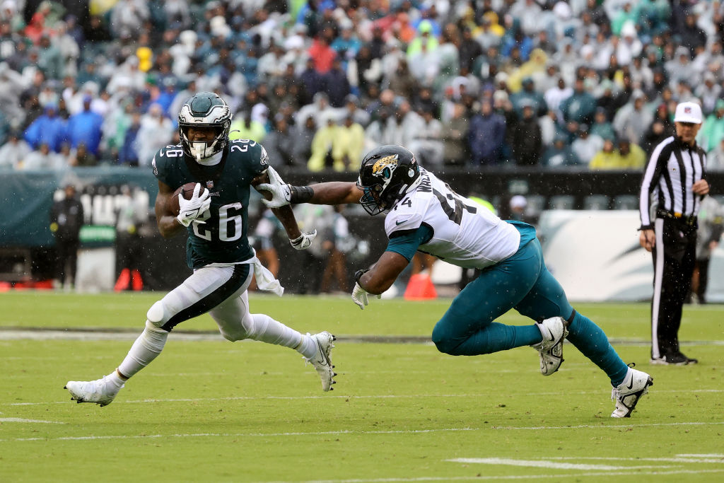<p><b><i>Jaguars 21</i></b><br />
<b><i>Eagles 29</i></b></p>
<p>It&#8217;s easy to attribute Philadelphia&#8217;s great start to the offense putting up at least 400 yards in each of their first four games or the opportunistic defense … how about <a href="https://wtop.com/nfl/2022/10/doug-pederson-get-standing-o-tough-loss-in-philly-return/" target="_blank" rel="noopener">that notoriously volatile crowd giving some legitimate love to Doug Pederson in his return</a> to Philly? Historic butter fingers aside, there&#8217;s good vibes are surrounding both of these teams.</p>
<blockquote class="twitter-tweet" data-width="500" data-dnt="true">
<p lang="en" dir="ltr">Trevor Lawrence lost 4 fumbles today. He&#39;s the first player this century to lose 4 fumbles in a game. <a href="https://t.co/LotACYeOgu">pic.twitter.com/LotACYeOgu</a></p>
<p>&mdash; ESPN Stats &amp; Info (@ESPNStatsInfo) <a href="https://twitter.com/ESPNStatsInfo/status/1576663891098075137?ref_src=twsrc%5Etfw">October 2, 2022</a></p></blockquote>
<p><script async src="https://platform.twitter.com/widgets.js" charset="utf-8"></script></p>
