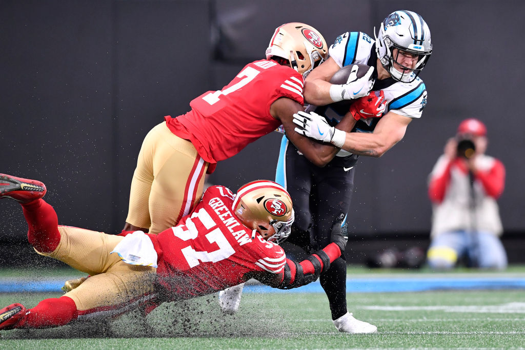 <p><b><i>49ers 37</i></b><br />
<b><i>Panthers 15</i></b></p>
<p>Oddly, the only NFL coach in a more precarious situation than Ron Rivera is <a href="https://profootballtalk.nbcsports.com/2022/10/09/matt-rhule-on-job-security-i-have-nothing-to-say-about-that-now/" target="_blank" rel="noopener">his successor in Carolina</a>. <a href="https://twitter.com/ESPNStatsInfo/status/1579283342012260352?s=20&amp;t=UDAl9cnY8LqaA16xGCBI9g" target="_blank" rel="noopener">Baker Mayfield is regressing badly</a> and I can&#8217;t see a path to the Panthers doing enough to spare Matt Rhule&#8217;s job. (<em>UPDATE: <a href="https://wtop.com/education/2022/10/panthers-fire-matt-rhule-after-1-4-start-wilks-takes-over/" target="_blank" rel="noopener">Rhule is already out</a>. That was fast!</em>)</p>
<p>But this was also <a href="https://profootballtalk.nbcsports.com/2022/10/09/49ers-fear-torn-acl-for-emmanuel-moseley-broken-hand-for-jimmie-ward/" target="_blank" rel="noopener">a Pyrrhic victory for San Fran</a>, losing half their starting secondary to injury. So don&#8217;t be surprised if Kyle Shanahan&#8217;s return to Atlanta next Sunday doesn&#8217;t go as planned.</p>
