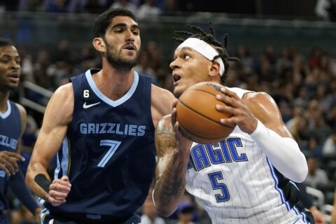Banchero scores 16 in home debut, Magic hold off Grizzlies