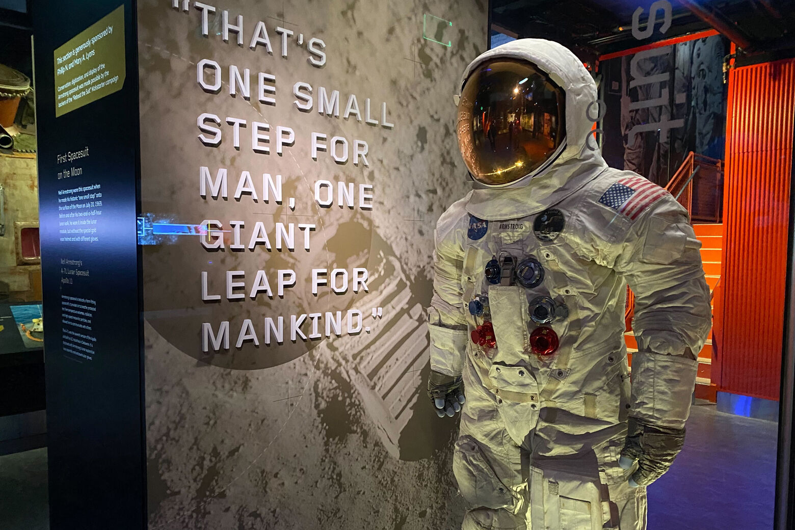 <p>Some artifacts are on display for the first time in decades.</p>
<p>“This is a totally new imagining of the moon gallery,” said Michael Neufeld, the senior curator of space history at the museum. “The old moon gallery was done just after Apollo — we assumed everyone knew what was in there and had happened in Apollo. This gallery presents it for a public who grew up long after Apollo was over, wasn’t alive for the landing on the moon. We have to tell everybody the whole story of Apollo.”</p>
“>2/8</p>



<p>Neil Armstrong’s astronaut suit on display at the Air and Space Museum.</p>



<p>Some artifacts are on display for the first time in decades.</p>



<p>“This is a totally new imagining of the moon gallery,” said Michael Neufeld, the senior curator of space history at the museum. “The old moon gallery was done just after Apollo — we assumed everyone knew what was in there and had happened in Apollo. This gallery presents it for a public who grew up long after Apollo was over, wasn’t alive for the landing on the moon. We have to tell everybody the whole story of Apollo.”</p>



<p><img decoding=