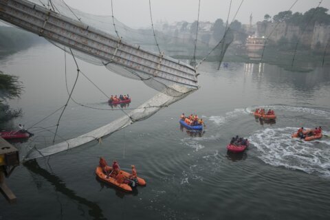 A look at suspension bridge that collapsed in India