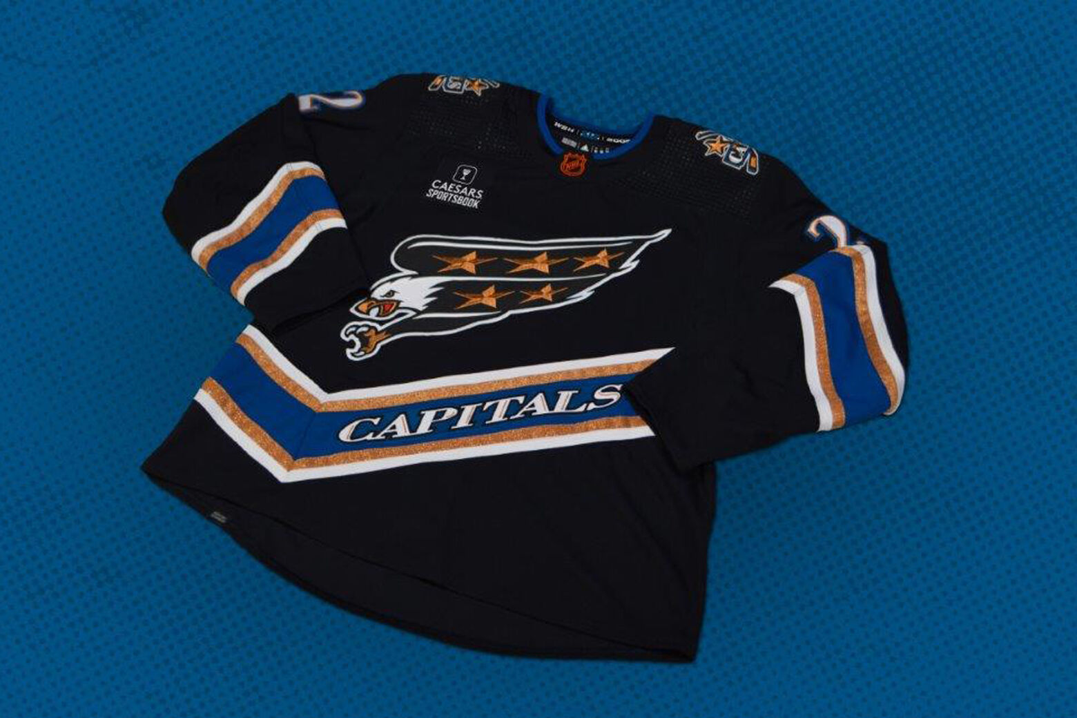 Washington Capitals-Personalized NHL Reverse Retro Hockey Jersey