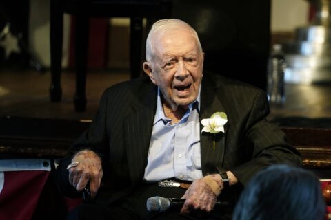 Jimmy Carter celebrating 98 with family, friends, baseball