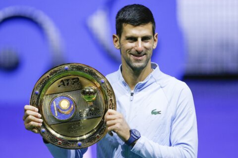 Djokovic wins Astana final in straight sets for 90th title